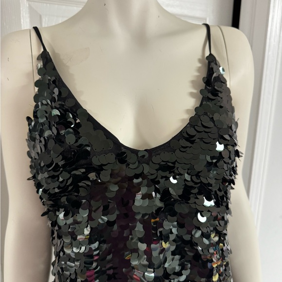 Free People Emerald Green Sequin Dress - Picture 4 of 12